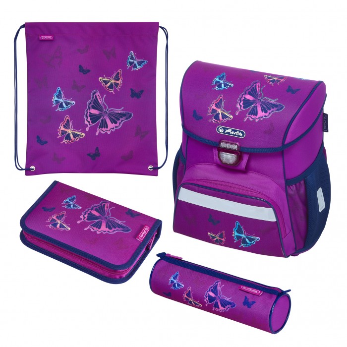 

Herlitz Ранец Loop Plus Glitter Butterfly с наполнением, Ранец Loop Plus Glitter Butterfly с наполнением