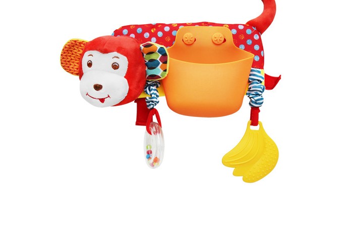 фото Подвесная игрушка uviton карман на коляску/кроватку обезьянка