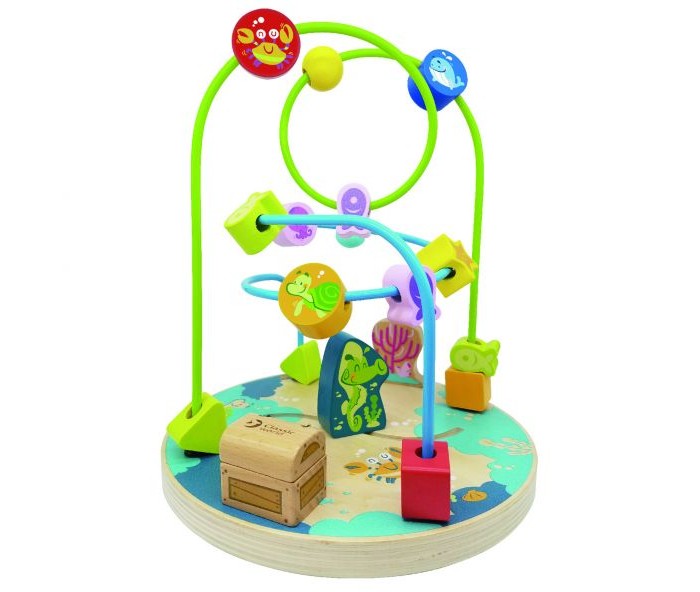 

Деревянная игрушка Classic World Сортер Ocean Beads Coaster Птичка, Сортер Ocean Beads Coaster Птичка