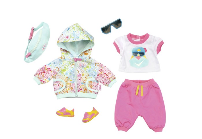 

Zapf Creation Игрушка Baby born Одежда для велосипедной прогулки Делюкс, Игрушка Baby born Одежда для велосипедной прогулки Делюкс