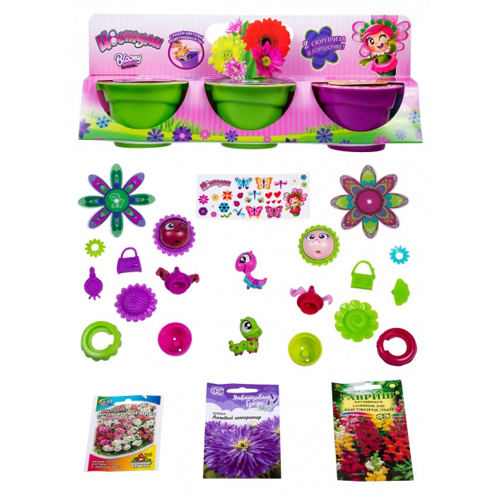 1 Toy Цветули Игровой набор для выращивания цветов