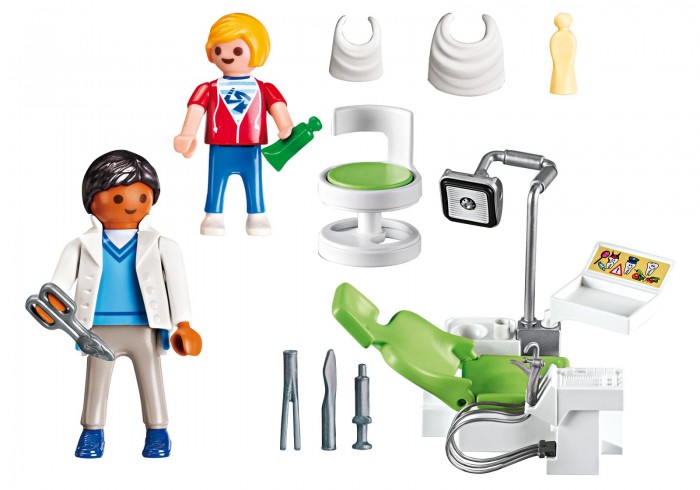фото Конструктор Playmobil Детская клиника: Дантист с пациентом