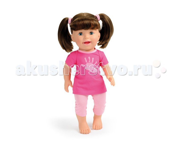 Smoby Кукла интерактивная хулиганка LiliКукла интерактивная хулиганка Lili Smoby Кукла интерактивная хулиганка LiliКукла интерактивная хулиганка LiliКукла Smoby Lili Особенности: Хулиганка Лили показывает язык, если вы нажмете ей на живот. Когда ее щекочут, она начинает смеяться. В набор входит ложка для кормления, пирожное и питьевая бутылочка. Если поднести ложечку ко рту куклы, будет имитация кормления. Для работы требуются батарейки: 3*AA/LR06 Размер: 37 см<br>