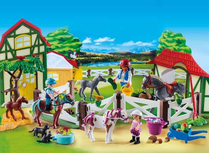 

Конструктор Playmobil Адвент-календарь Лошадиная ферма, Адвент-календарь Лошадиная ферма