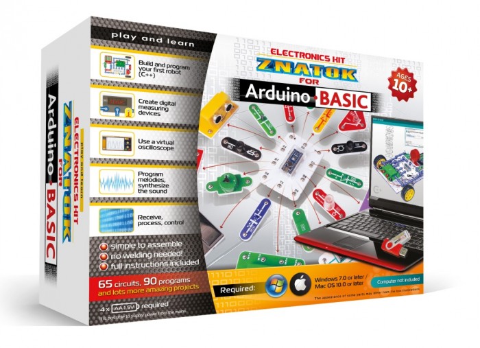

Конструктор Знаток электронный Arduino Basic версия Home, электронный Arduino Basic версия Home