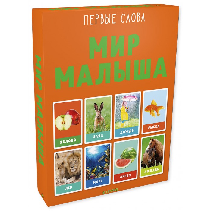 

Clever Карточки Первые слова Мир малыша, Карточки Первые слова Мир малыша