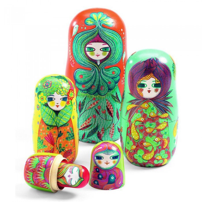 

Деревянная игрушка Djeco Матрёшки, Матрёшки