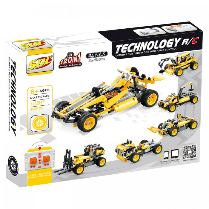 

SDL Technic 3D на радиоуправлении 120 в 1 R/C (468 деталей), Technic 3D на радиоуправлении 120 в 1 R/C (468 деталей)