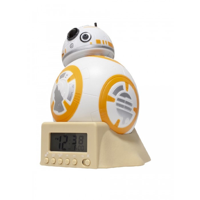 фото Часы Star Wars Звёздные Войны Будильник BulbBotz минифигура BB-8 14 см