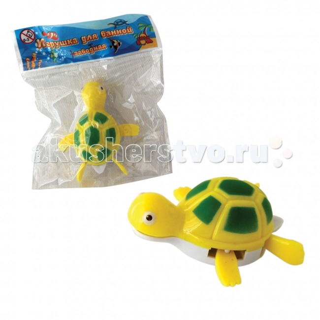 Игрушки для ванны 1 Toy Игрушка для ванной Черепаха 7 см игрушки для ванной toy target набор для ванны веселые друзья черепаха и рыба