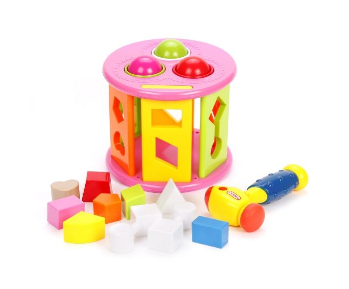 

Сортер Наша Игрушка с молоточком 3 шара, с молоточком 3 шара