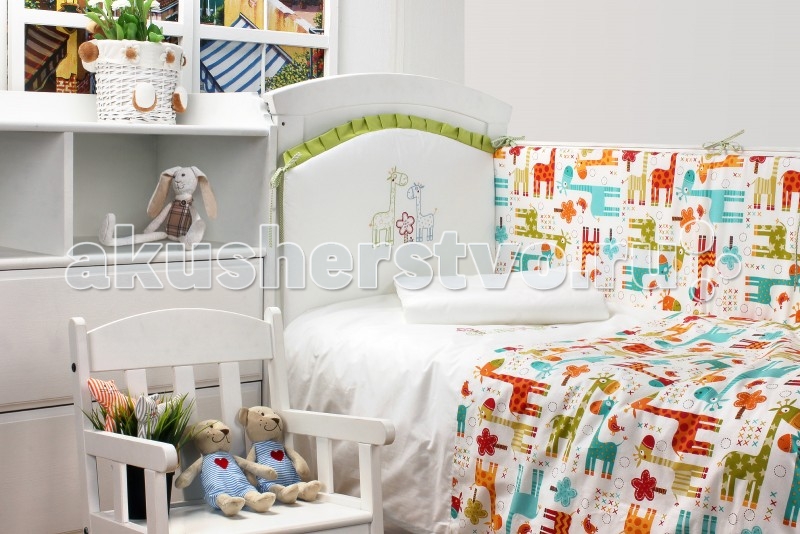 

Комплект в кроватку Makkaroni Kids Giraffe 120х60 (6 предметов), Giraffe 120х60 (6 предметов)