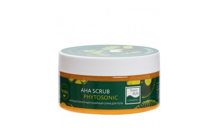 фото Beauty style антицеллюлитный сахарный скраб для тела aha scrub phytosoniс 200 мл