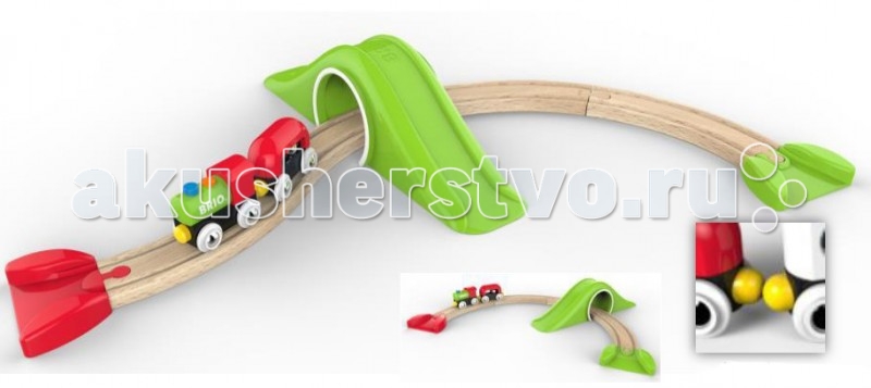 Brio Моя первая Железная дорога для самых маленьких 9 элементовМоя первая Железная дорога для самых маленьких 9 элементов Brio Моя первая Железная дорога для самых маленьких 9 элементовМоя первая Железная дорога для самых маленьких 9 элементовМоя первая железная дорога для самых маленьких, 9 элементов, 39х9х19см. Моя первая железная дорога была создана для малышей старше 19 месяцев. Играть с такой игрушкой сплошное удовольствие. Она не имеет острых углов, крупные яркие паровозики легко умещаются в детских ручках. Набор состоит из 9 элементов. Вы сможете собрать небольшую дорогу и тоннель. Катайте паровозики и спускайте их на пол при помощи красного и зеленого съезда. Когда Ваш малыш подрастет, Вы сможете приобрести другие наборы BRIO и соединить их с этим набором. Набор продается в фирменной коробке. Особенности: Игрушка рекомендована для детей старше 19 месяцев Высокое качество и экологически чистые материалы Уникальный дизайн Вагоны поезда соединяются друг с другом при помощи магнитов. Комплектация: поезд — 1 штука вагон с колокольчиком — 1 штука тоннель — 1 штука рельсы, изготовленные из дерева — 4 штуки съезды из пластика — 4 штуки.<br>