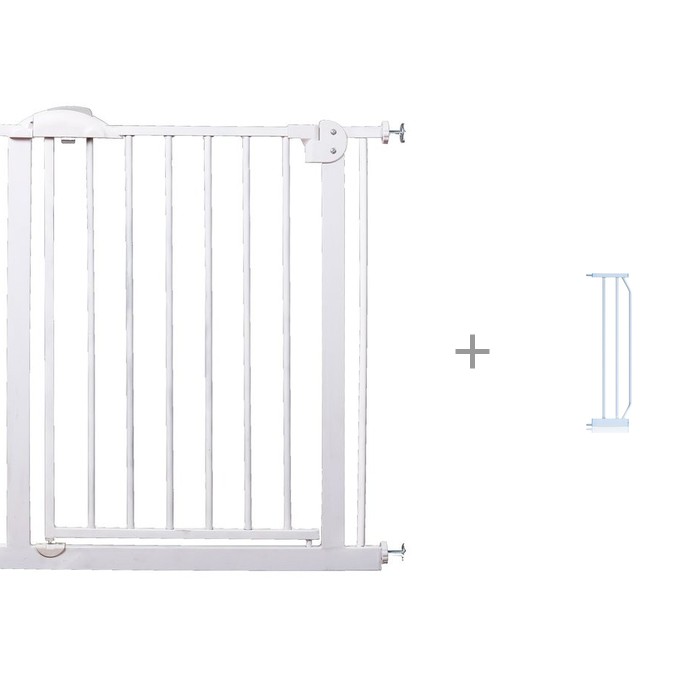 

Baby Safe Барьер-калитка для дверного проема 75-85 см с расширителем для барьера 20 см, Барьер-калитка для дверного проема 75-85 см с расширителем для барьера 20 см