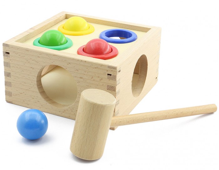 фото Деревянная игрушка мир деревянных игрушек стучалка шарики