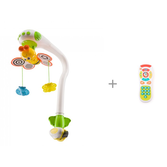 фото Мобиль Happy Baby Музыкальный с проектором + игрушка Пульт Clicker музыкальный