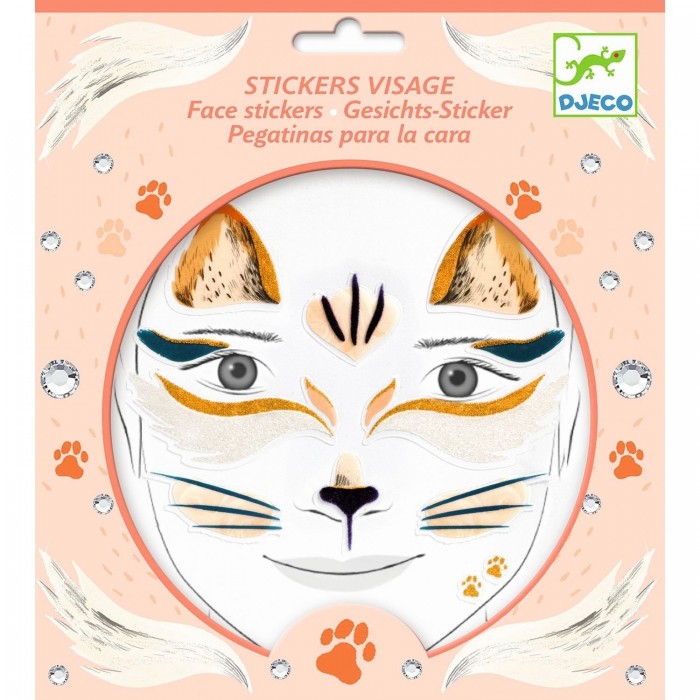 

Djeco Наклейки для лица Кошка, Наклейки для лица Кошка
