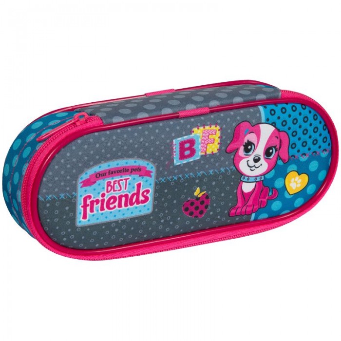 

Berlingo Пенал мягкий корпусный Best friends 21x8.5x5 см, Пенал мягкий корпусный Best friends 21x8.5x5 см