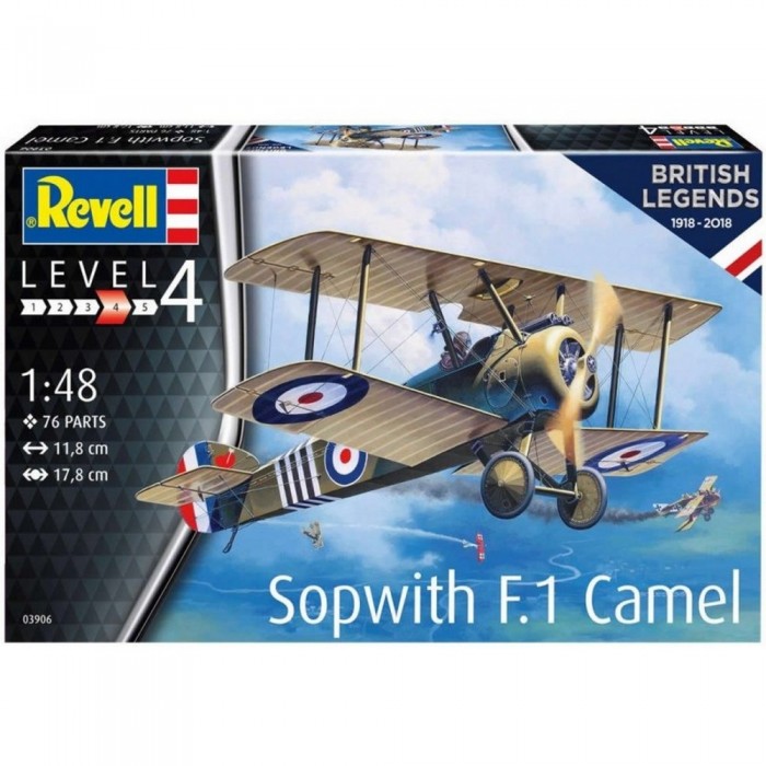 Конструктор Revell 100 лет RAF Одноместный истребитель Sopwith 2F.1 Camel