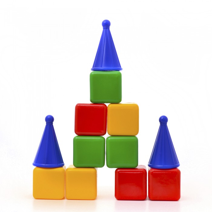 фото Развивающая игрушка пластмастер набор кубиков башня средний