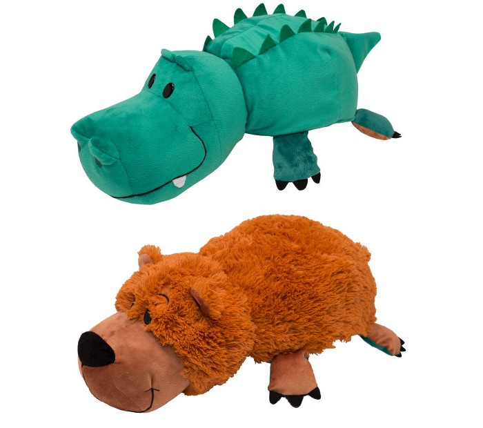 фото Мягкая игрушка 1 Toy Вывернушка 2 в 1 Медведь-Крокодил 40 см