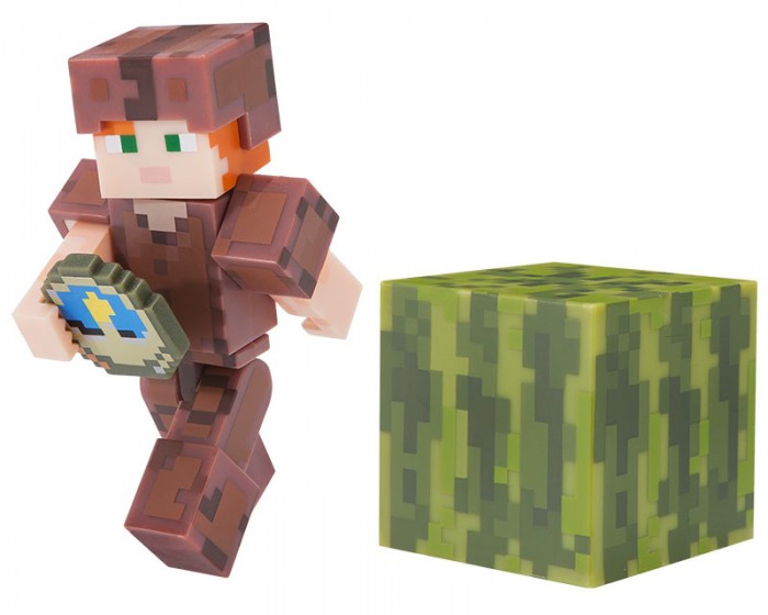 фото Minecraft фигурка alex in leather armor 8 см