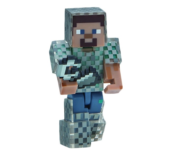 фото Minecraft фигурка steve in chain armor 8 см