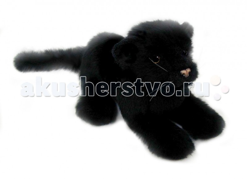 Купить Мягкие игрушки, Мягкая игрушка Hansa Детеныш черной пантеры 26 см