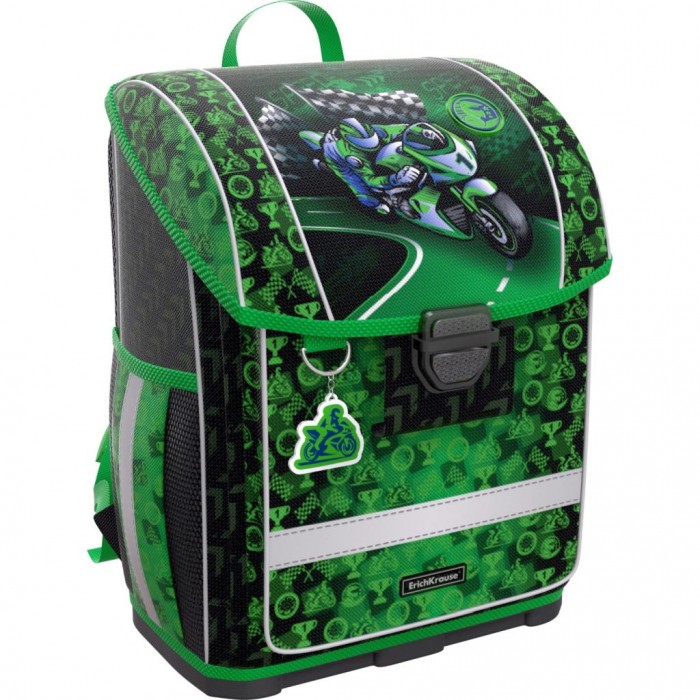 

Erich Krause Ученический ранец с пластиковым дном ErgoLine Motorbike 16 л, Ученический ранец с пластиковым дном ErgoLine Motorbike 16 л