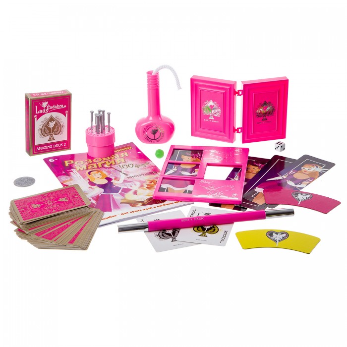 Bondibon Игровой набор Розовая магия для девочек 100 фокусов