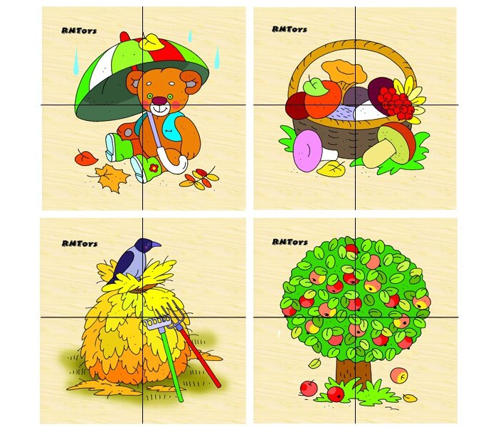 Деревянные игрушки RNToys Осень