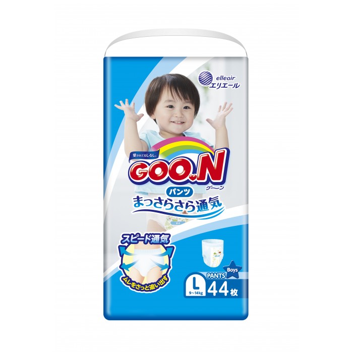 Подгузники-трусики GooN Подгузники-трусики для мальчиков L (9-14 кг) 44 шт., Подгузники-трусики - артикул:7578 Подгузники-трусики GooN Подгузники-трусики для мальчиков L (9-14 кг) 44 шт., Подгузники-трусики - артикул:7578