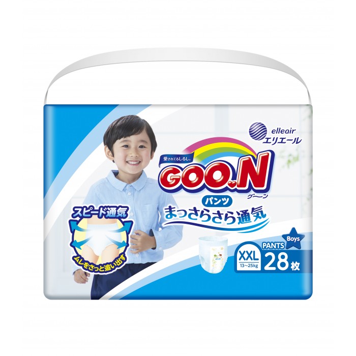 Подгузники-трусики GooN Подгузники-трусики для мальчиков BIG (13-25 кг) 28 шт. подгузники