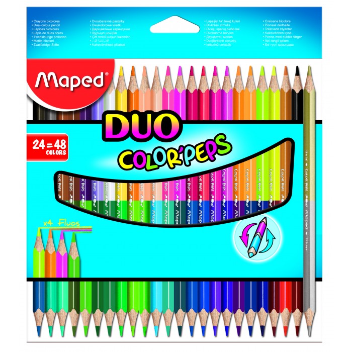 фото Maped карандаши цветные color peps 48 цветов 24 шт.