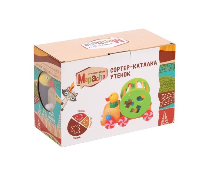 

Каталка-игрушка Mapacha Сортер Утенок, Сортер Утенок