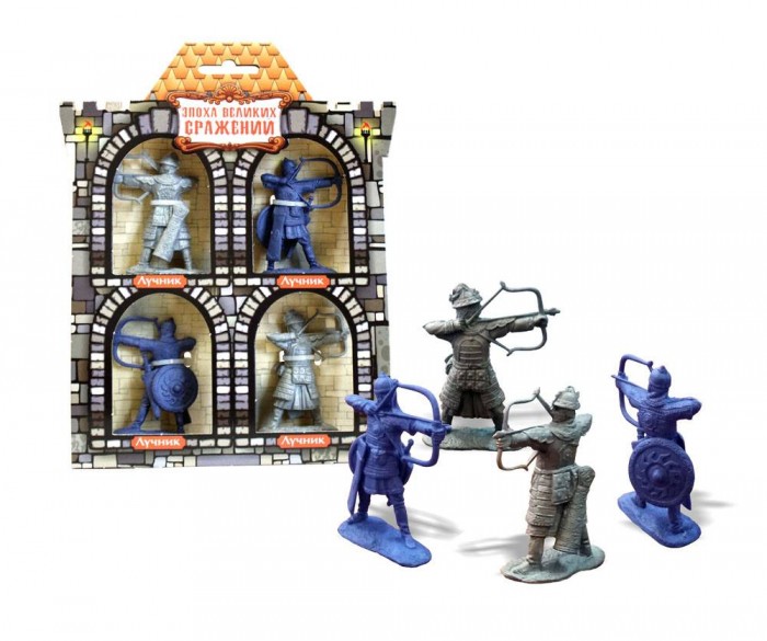 Биплант Игровой набор Лучники 4 фигурки