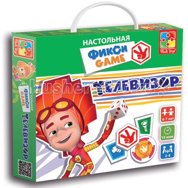 Игры для малышей Vladi toys Игра настольная Фикси Телевизор телевизор