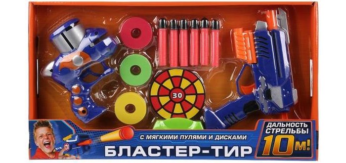 

Играем вместе Бластер-тир с мягкими пулями, дисками и мишенью, Бластер-тир с мягкими пулями, дисками и мишенью