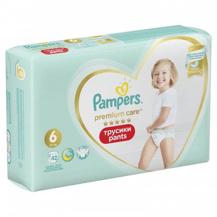 

Pampers Трусики Premium Care р.6 (15+ кг) 42 шт., Трусики Premium Care р.6 (15+ кг) 42 шт.
