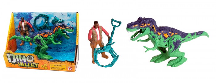 Chap Mei Игровой набор Аллозавр и охотник со снаряжением 542015-1