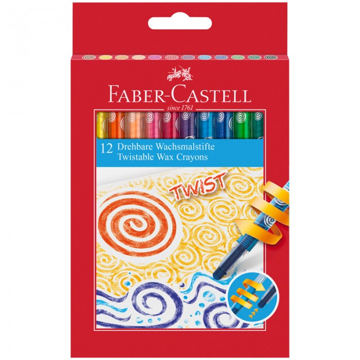 

Faber-Castell Карандаши восковые 12 цветов, Карандаши восковые 12 цветов