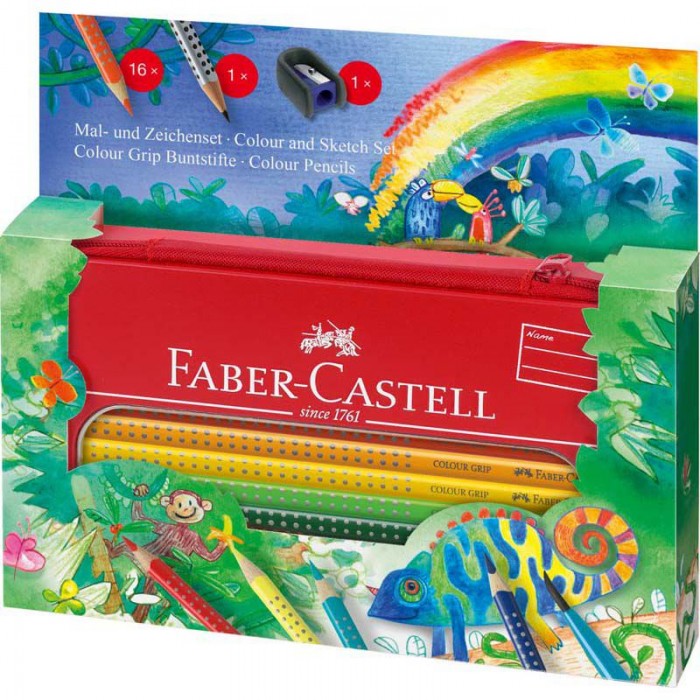 

Faber-Castell Карандаши цветные Grip Jungle 18 шт., Карандаши цветные Grip Jungle 18 шт.