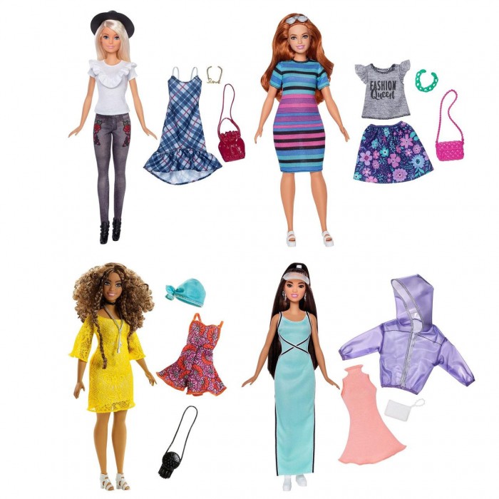 

Barbie Набор Игра с модой Кукла с набором одежды, Набор Игра с модой Кукла с набором одежды