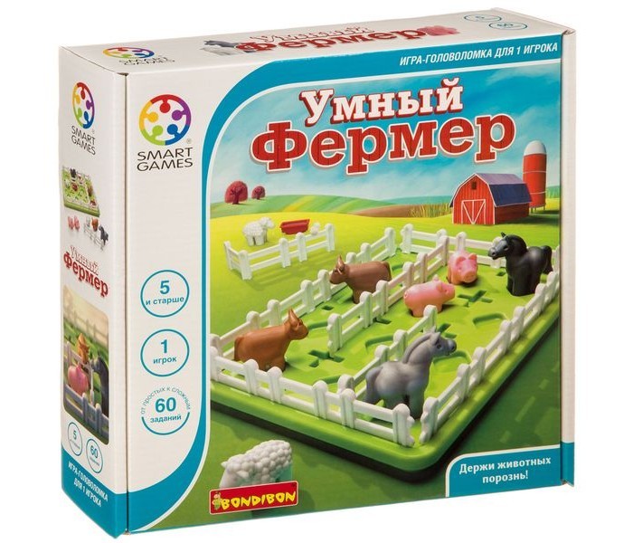 

Bondibon Логическая игра Умный фермер, Логическая игра Умный фермер