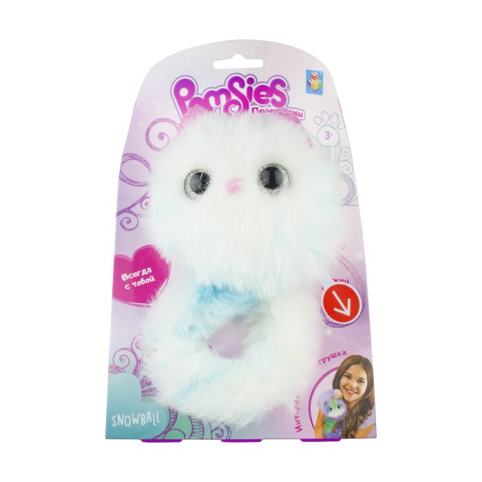 

Интерактивная игрушка 1 Toy Pomsies Snowball, Pomsies Snowball