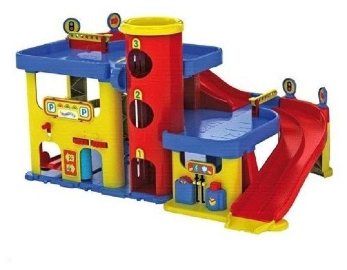 фото Viking toys набор гараж 3х-уровневый с машинками