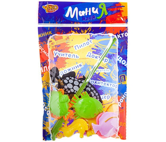 Игрушки для ванны Yako МиниМания Игра Рыбалка магнитная (5 фигурок) игра yako y18614047