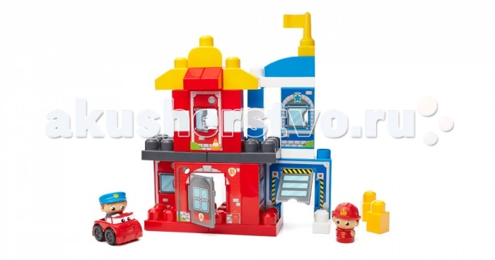 Конструктор Mega Bloks Mattel First Builders Команда спасателей (40 деталей)