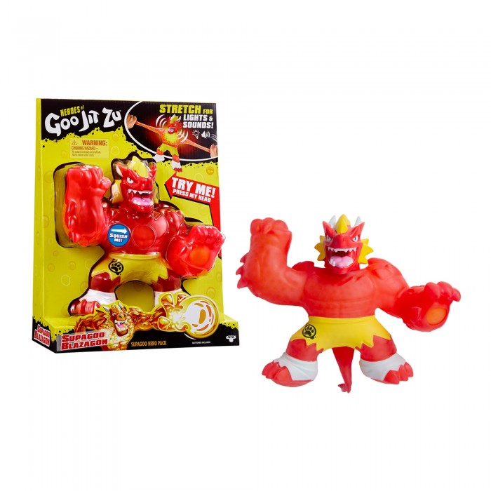 

GooJitZu Игрушка тянущийся фигурка Блейзагот большой со светом и звуком, Игрушка тянущийся фигурка Блейзагот большой со светом и звуком